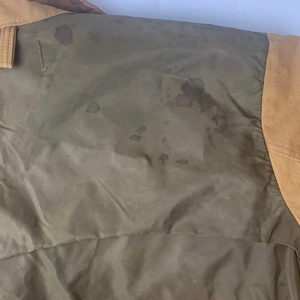 Field and Strem Vintage mens 2x hunting jacket duck saftbak 70s tan quilted